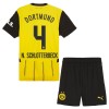 Officiële Voetbalshirt + Korte Broek Borussia Dortmund N. Schlotterbeck 4 Thuis 2024-25 - Kids